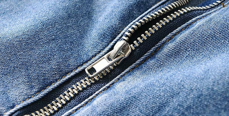 Calça jeans feminina com zíper de cintura alta, Tendência mundial